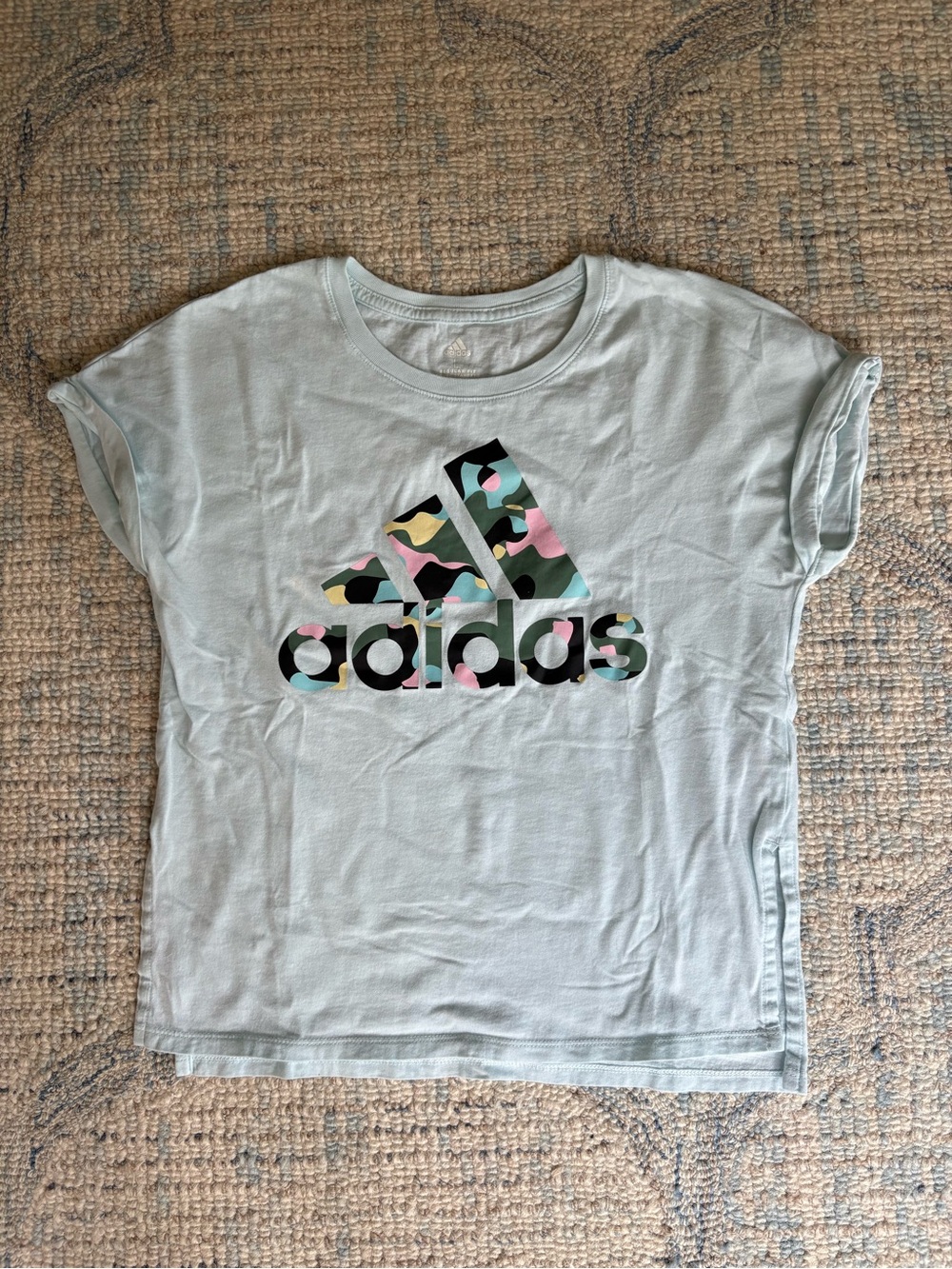 ADIDAS Blue Short Sleeved Teeshirt size large 14